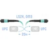 Патчкорд оптический MPO/UPC FF MM, 12 волокон, 20 метров (Cross)