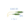 Шнур монтажный оптический SC/APC SM G.657.A1 1 метр