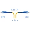 Патчкорд оптический SC/UPC SM G.657.A1 1 метр, 2мм