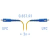 Патчкорд оптический SC/UPC SM G.657.A1 3 метра, 2мм