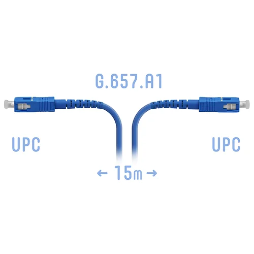 Патчкорд оптический армированный SC/UPC 15метров