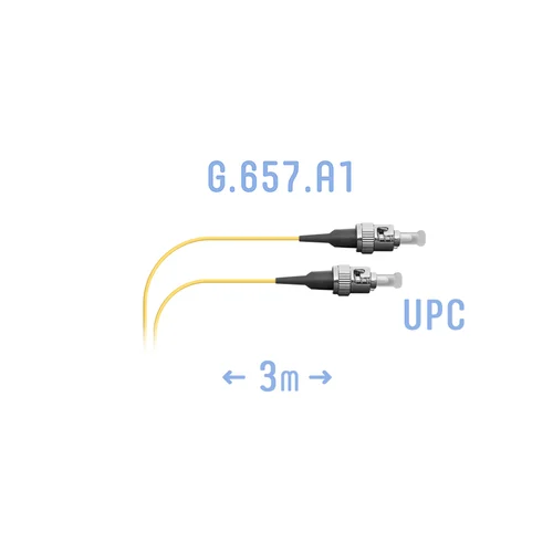Шнур монтажный оптический ST/UPC SM G.657.A1 3 метра