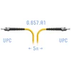 Патчкорд оптический ST/UPC SM G.657.A1 5 метров