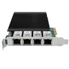 Сетевая карта c POE 4 порта 100/1000Base-T SNR-PE4P1GT