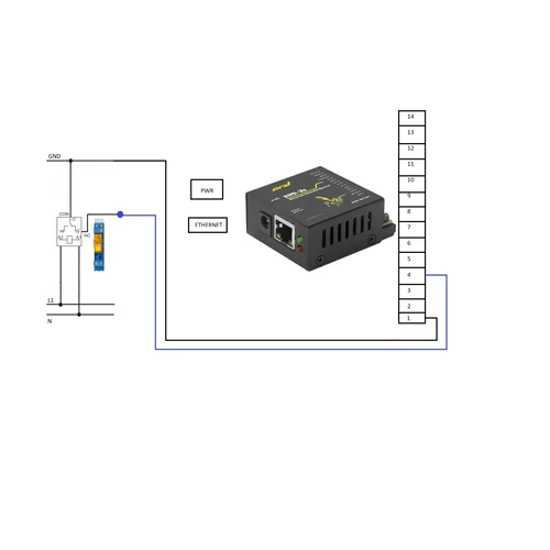Датчик напряжения на DIN рейку с дискретным выходом "Phase Detector-DIN"