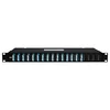Пассивный оптический отвод 20 портов LC/UPC (деление 1х2), SM, 1U