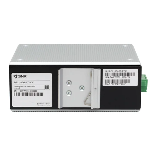 Управляемый промышленный POE коммутатор уровня 2 SNR-S215Gi-8T-POE
