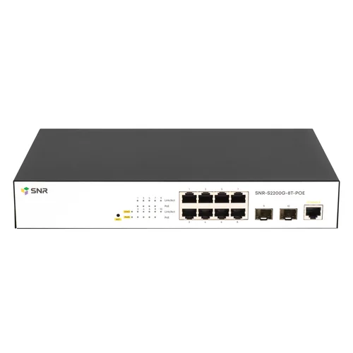 Управляемый POE коммутатор уровня 2 SNR-S2200G-8T-POE