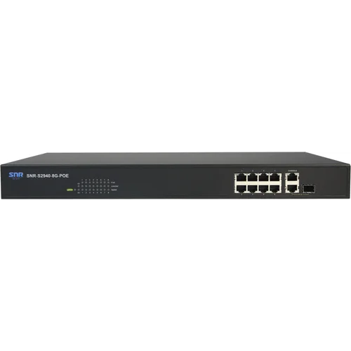 Коммутатор SNR-S2940-8G-PoE (крепления прикручены, царапины)