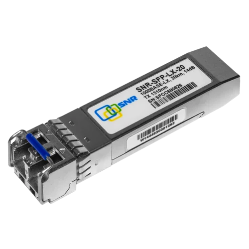 Модуль SFP оптический, дальность до 20км (14dB), 1310нм, индустриальный