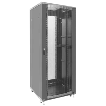 Шкаф телекоммуникационный напольный 42U 800x1000мм, серия TFC (SNR-TFC-428010-CPDP-B) (потертости, вмятины, упаковка порвана)
