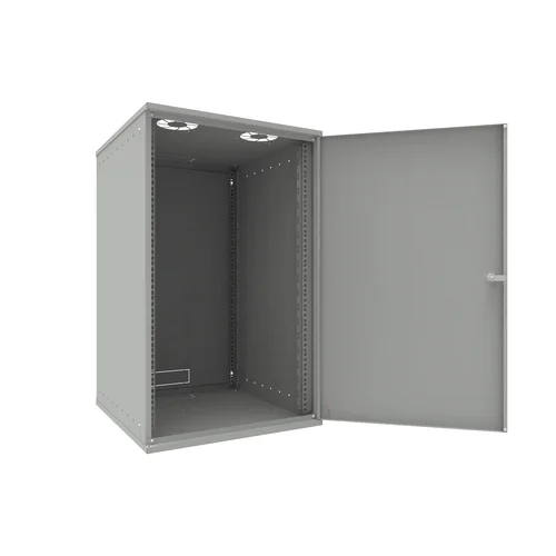 Шкаф телекоммуникационный настенный 18U, 523х600х866мм серия LITE (металлическая дверь)