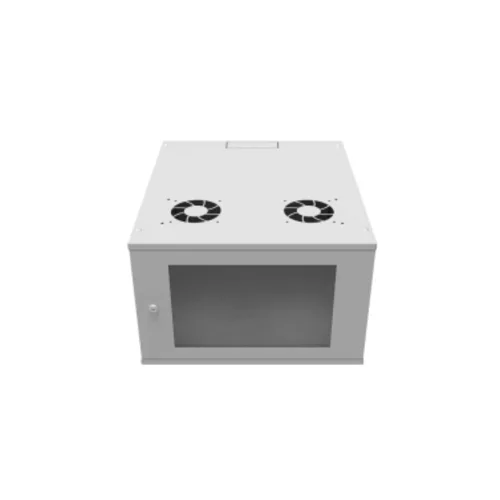 Шкаф телекоммуникационный настенный 6U, 523х600х332мм серия LITE (стеклянная дверь)
