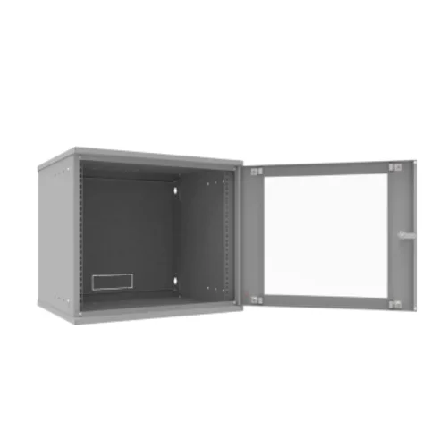 Шкаф телекоммуникационный настенный 9U, 523х600х465мм серия LITE (стеклянная дверь)