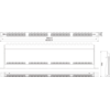 Коммутационная панель SNR, 19" неэкранированная, 0.5U, 24 порта, cat.5e, горизонтальная заделка