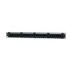Коммутационная панель SNR, 19" неэкранированная, 1U, 24 порта, cat.5e, горизонтальная заделка