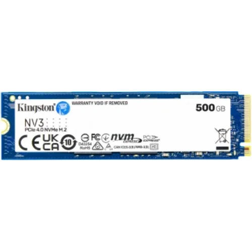 Накопитель SSD Kingston PCIe 4.0 x4 500GB SNV3S/500G NV3 M.2 2280
