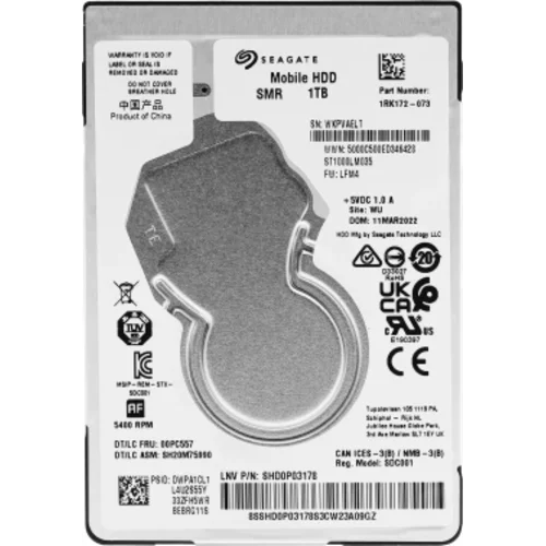 Жесткий диск Seagate SATA-III 1Tb ST1000LM035 Notebook/Desktop (5400rpm) 128Mb 2.5"