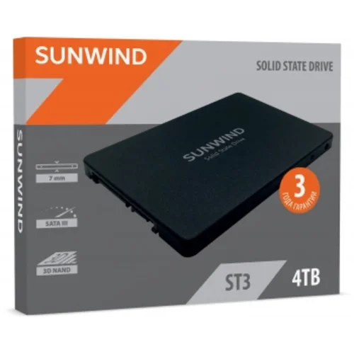 Накопитель SSD SunWind SATA-III 4TB SWSSD004TS2 ST3 2.5"