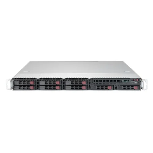 Платформа Supermicro 1U SYS-1029P-WTR, До двух процессоров Intel Xeon Scalable, DDR4, 8x2,5" HDD SATA, 2x1000Base-T
