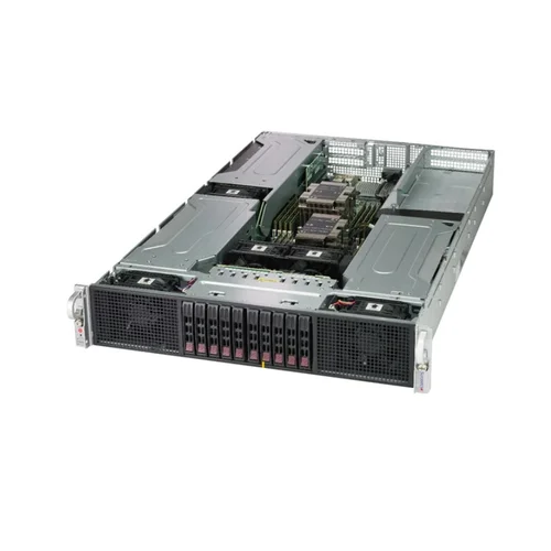 Платформа Supermicro 2U 2029GP-TR, до двух процессоров Intel Scalable, DDR4, 10x2,5" HDD SATA, до шести графических ускорителей
