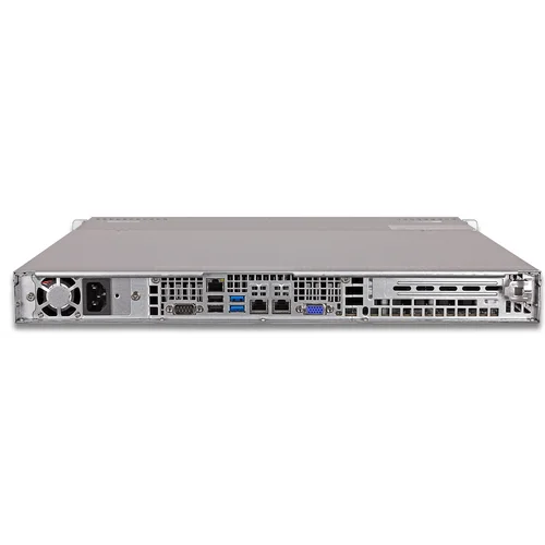 Платформа Supermicro 1U SYS-5018R-M, Один процессор E5-2600v3/v4, Intel С612, 4x3.5" Hot-swap SATA3, 2x1GbE port, фиксированный БП