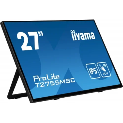 Монитор Iiyama 27" ProLite T2755MSC-B1 черный IPS LED 16:9 HDMI M/M матовая 400cd 178гр/178гр 1920x1