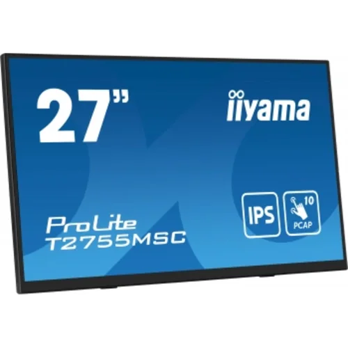Монитор Iiyama 27" ProLite T2755MSC-B1 черный IPS LED 16:9 HDMI M/M матовая 400cd 178гр/178гр 1920x1