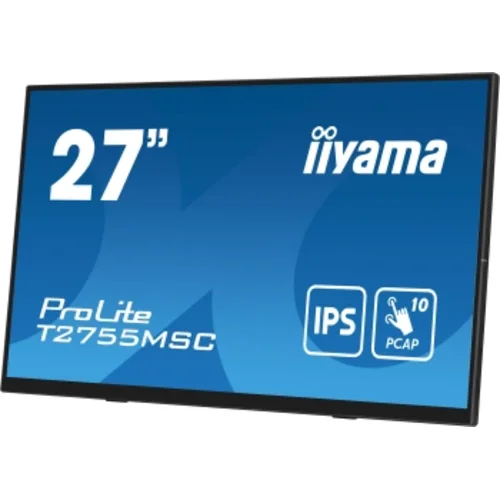 Монитор Iiyama 27" ProLite T2755MSC-B1 черный IPS LED 16:9 HDMI M/M матовая 400cd 178гр/178гр 1920x1