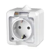 Розетка 1-м ОП Dita 16А IP54 250В с заземл. с прозр. крышкой бел. TOKOV ELECTRIC TKL-DT-R1Z-C01T-IP5