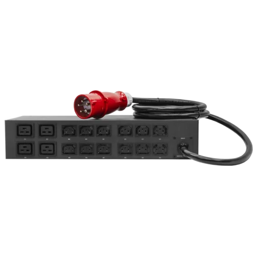 Управляемый блок розеток Tesla Power серии PRO 16 розеток, 3 фазный
