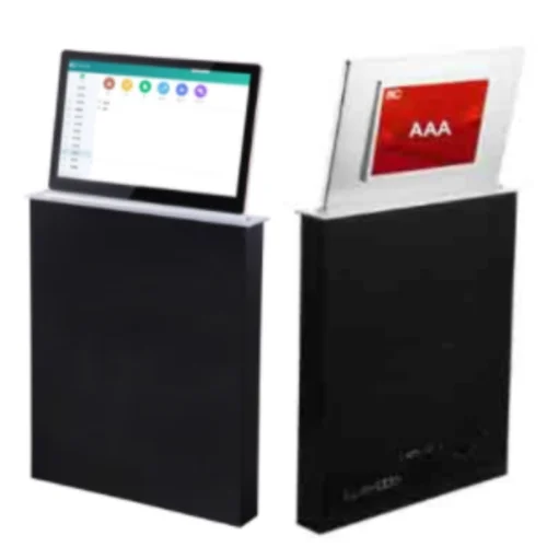 TS-8202A, ультратонкий моторизированный LCD монитор 15.6" и вторым LCD экраном 10.1"