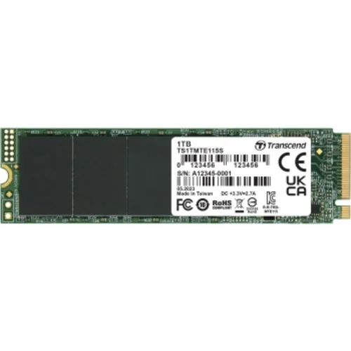 Накопитель SSD Transcend PCIe 3.0 x4 1TB TS1TMTE115S 115S M.2 2280 0.2 DWPD