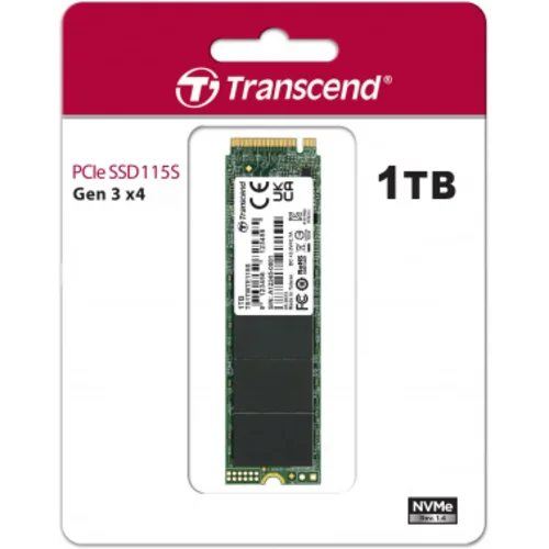 Накопитель SSD Transcend PCIe 3.0 x4 1TB TS1TMTE115S 115S M.2 2280 0.2 DWPD