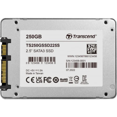 Накопитель SSD Transcend SATA III 250Gb TS250GSSD225S 225S 2.5" 0.3 DWPD