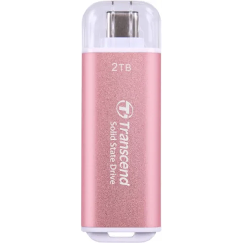 Накопитель SSD Transcend USB-C 2TB TS2TESD300P ESD300 розовый