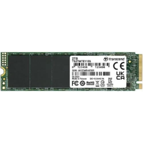 Накопитель SSD Transcend PCIe 3.0 x4 2TB TS2TMTE115S 115S M.2 2280 0.2 DWPD