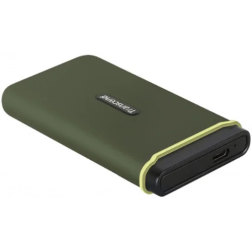 Накопитель SSD Transcend USB-C 500Gb TS500GESD380C темно-зеленый
