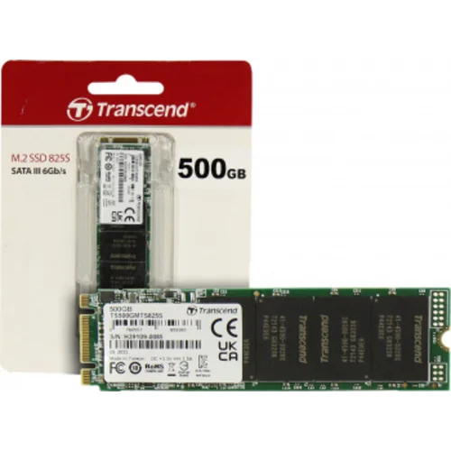 Накопитель SSD Transcend SATA-III 500GB TS500GMTS825S 825S M.2 2280 0.3 DWPD