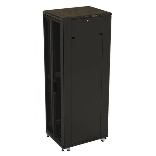 Шкаф напольный 19-дюймовый, 42U, 2055x800х1000 мм (ВхШхГ), передняя и задняя распашные перфорированные двери, 2 вертикальных кабельных организаторf