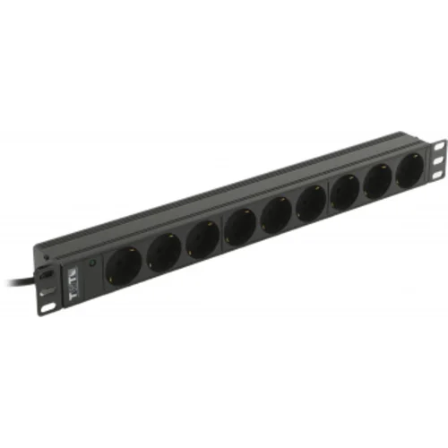 Блок распределения питания Lanmaster TWT-PDU19-10A9P4-3.0 гор.размещ. 9xSchuko базовые 10A C14 3м