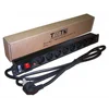 Блок распределения питания Lanmaster TWT-PDU19-16A8P-3.0 гор.размещ. 8xSchuko базовые 16A Schuko 3м