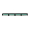 Коммутационная панель ULAN 19", 1U, 24 порта, Кат.5e (Класс D), 100МГц, RJ45/8P8C, 110, T568A/B, неэкранированная, черная