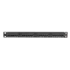 Коммутационная панель ULAN 19", 1U, 24 порта, Кат.5e (Класс D), 100МГц, RJ45/8P8C, 110, T568A/B, неэкранированная, черная