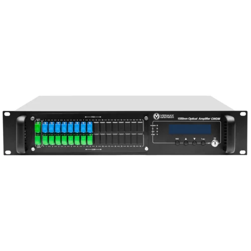 Оптический усилитель VERMAX для сетей КТВ, 2 входа, 16*17dBm выхода, WDM фильтр PON