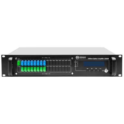 Оптический усилитель VERMAX для сетей КТВ, 16*20dBm, WDM фильтр PON