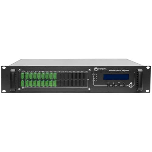 Оптический усилитель VERMAX для сетей КТВ, 2 входа, 16*21dBm выходов