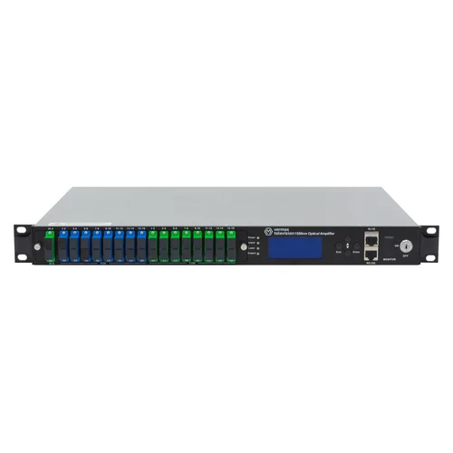 Оптический усилитель VERMAX для сетей КТВ, 2 входа, 16*20dBm выход, CWDM 1310/1490/1550, 1U