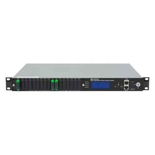 Оптический усилитель VERMAX для сетей КТВ, 2 входа, 4*23dBm выход, RT1, 1U