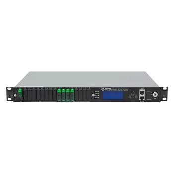 Оптический усилитель VERMAX для сетей КТВ, 1 вход, 8*20dBm выход, RT1, 1U